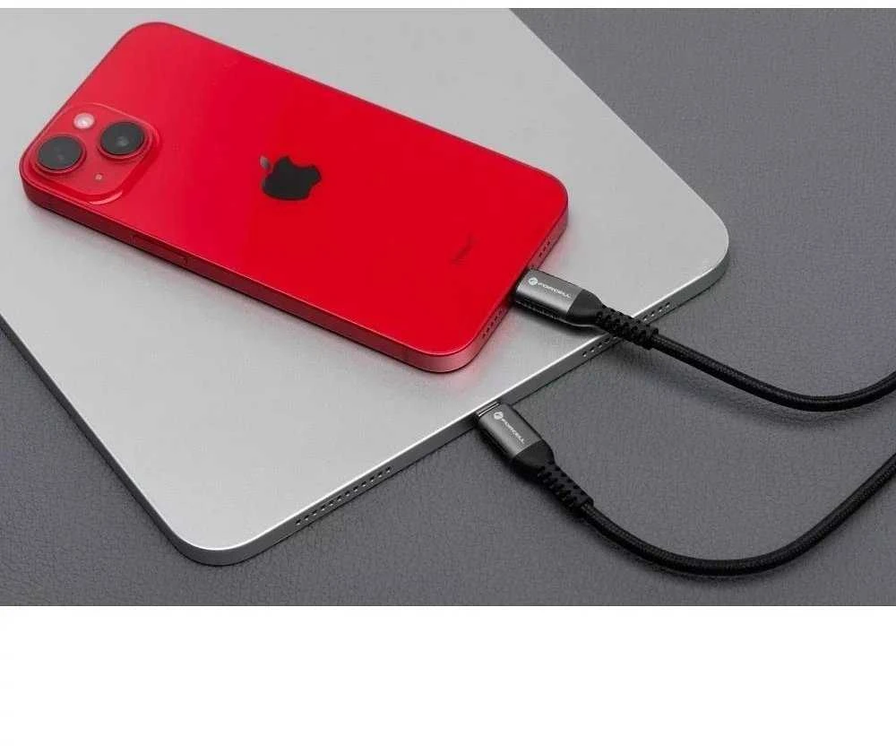 USB A į USB C laidas Forcell F-Energy QC4.0 3A 66W Cafule 3 m C256 juodas