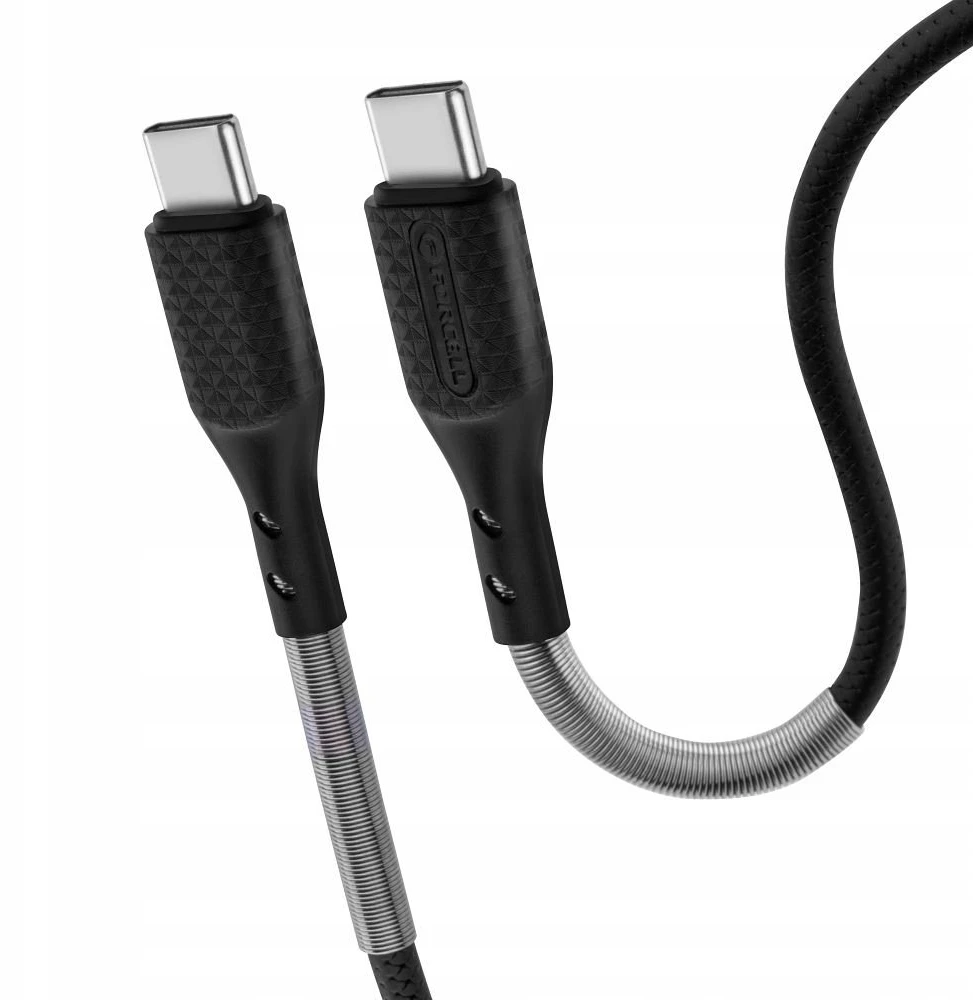 USB C į USB C laidas Forcell F-Energy QC4.0 PD 5A 240W Carbon 1 m CB-05C juodas