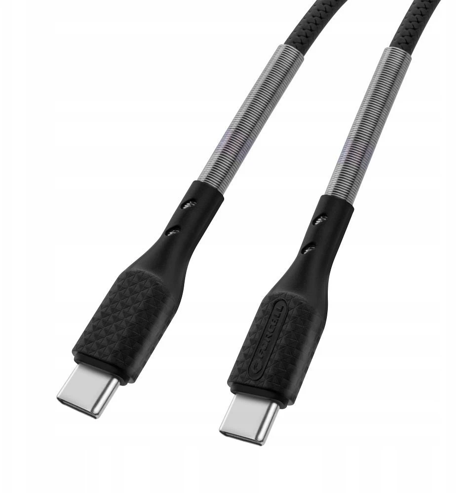 USB C į USB C laidas Forcell F-Energy QC4.0 PD 5A 240W Carbon 1 m CB-05C juodas