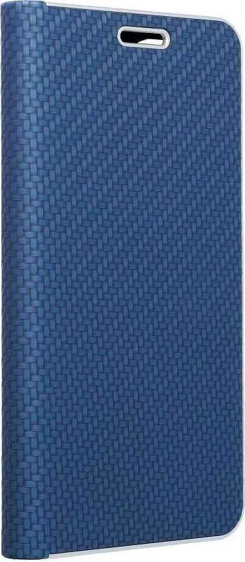 Dėklas Forcell Oem LUNA Book Carbon skirtas Samsung Galaxy S20 FE / S20 FE 5G mėlynos spalvos