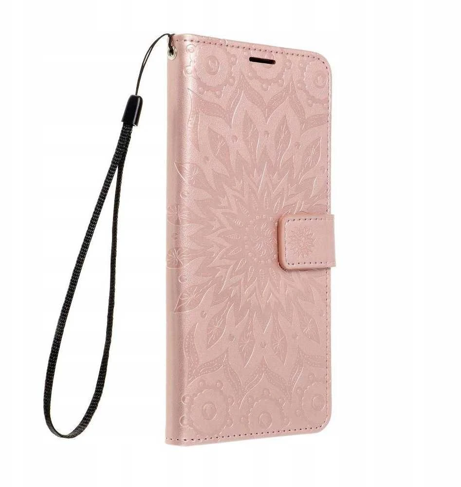 Forcell OEM atverčiamas dėklas iPhone 13 PRO MAX Mezzo Book mandala rose auksinis