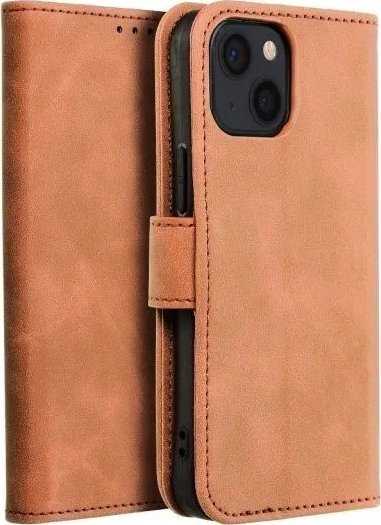 Forcell Oem TENDER Book Dėklas skirtas Samsung Galaxy A21s rudos spalvos