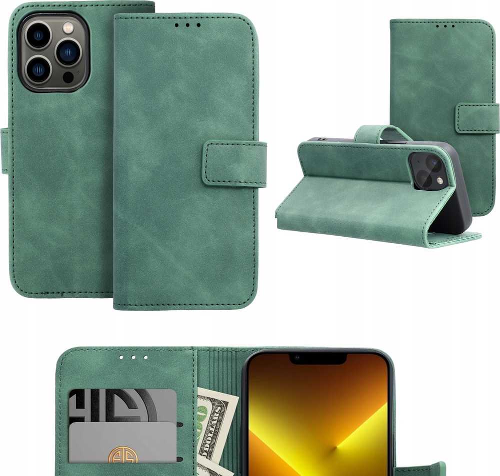 Forcell Oem TENDER Book dėklas skirtas Samsung Galaxy S22 žalios spalvos