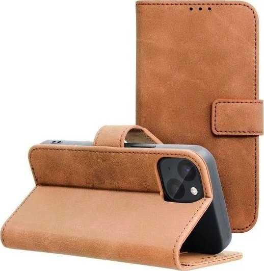 Forcell Oem TENDER Book Dėklas skirtas Samsung Galaxy A21s rudos spalvos
