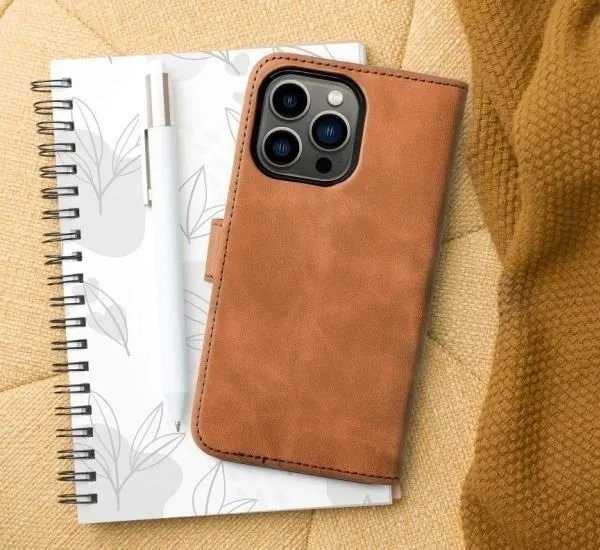 Forcell Oem TENDER Book Dėklas skirtas Samsung Galaxy A21s rudos spalvos