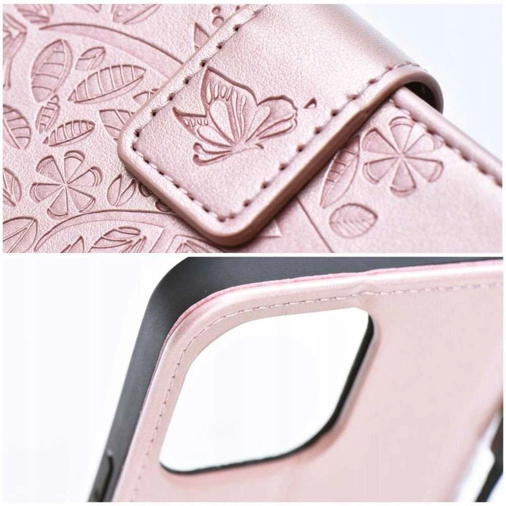 Forcell Oem MEZZO Book dėklas skirtas Samsung Galaxy A26 5G mandala rožinio aukso spalvos