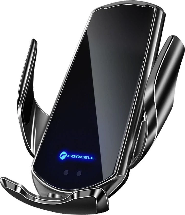 Belaidis automobilinis įkroviklis-laikiklis Forcell (HS1) (15W) su automatiniu užrakinimu