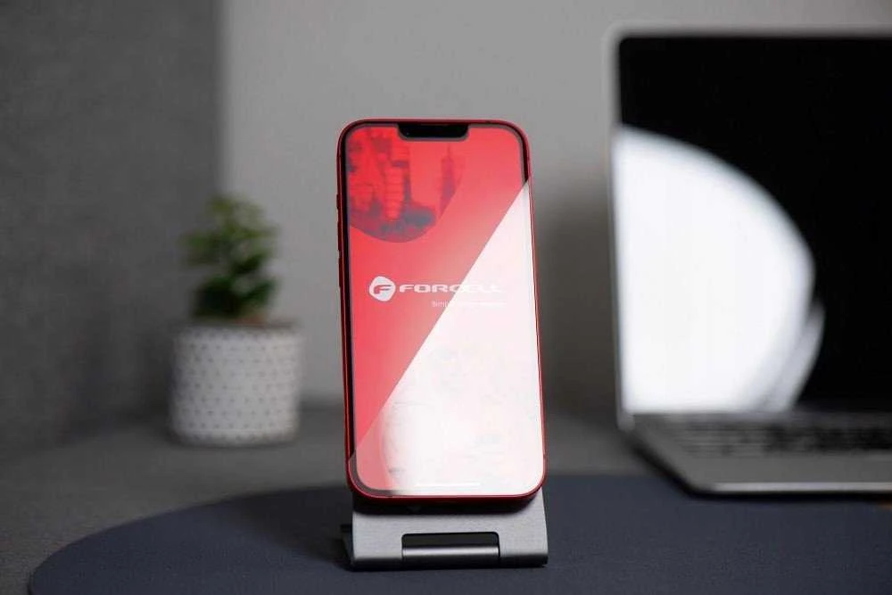 Grūdintas stiklas iPhone 15 PLUS Forcell Matt Glass juodas