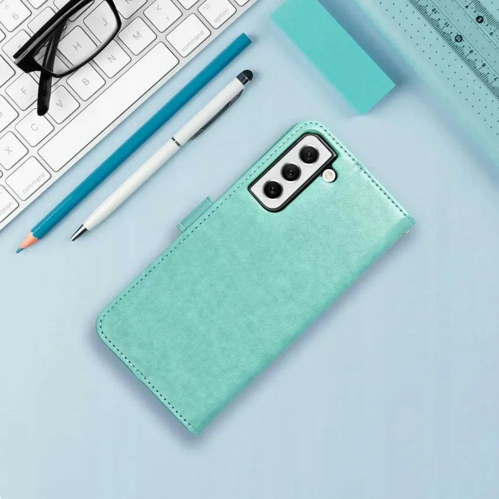 Forcell Oem MEZZO Book dėklas skirtas Samsung Galaxy A06 dreamcatcher žalios spalvos