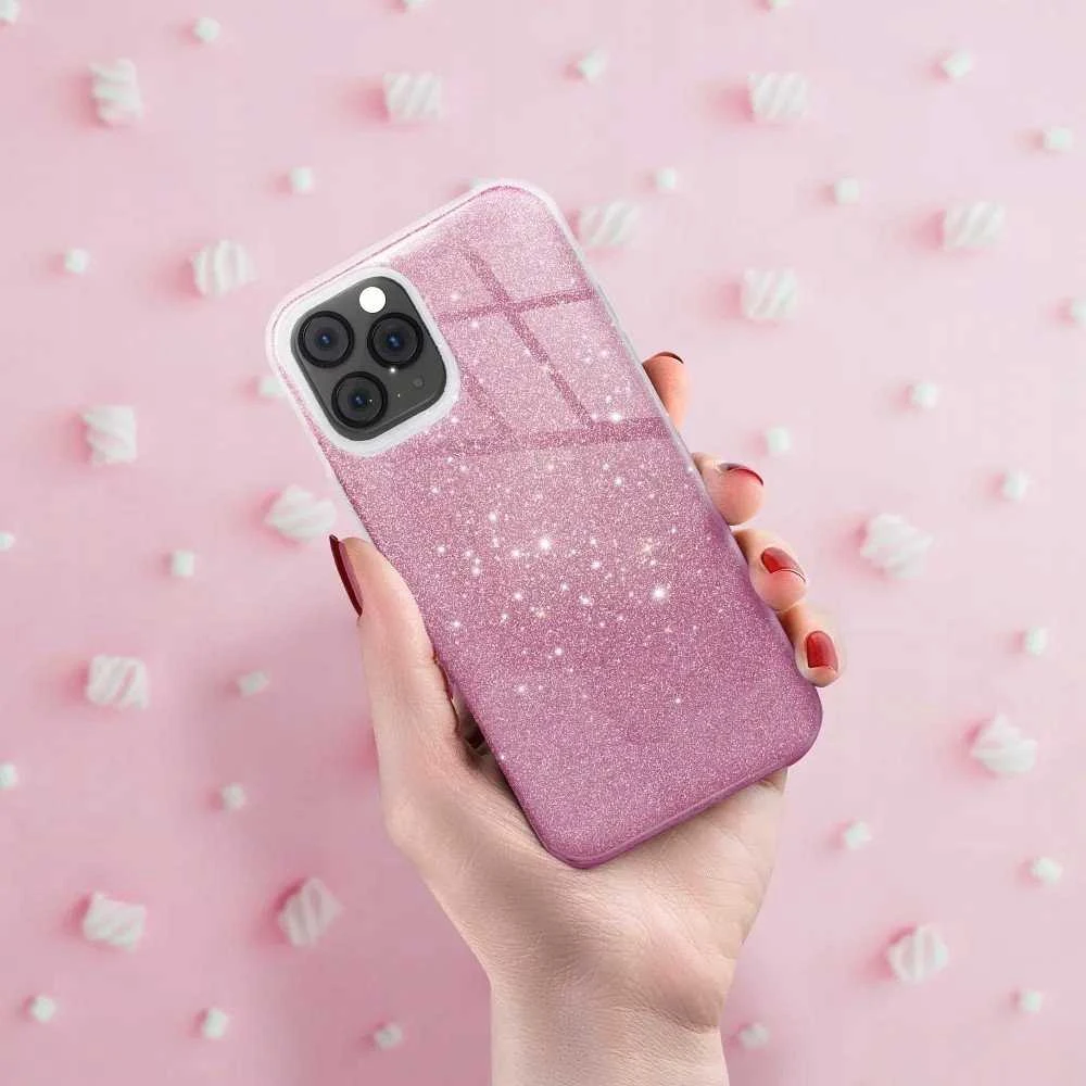 Forcell Oem SHINING Dėklas skirtas Xiaomi Redmi 14C rožinės spalvos