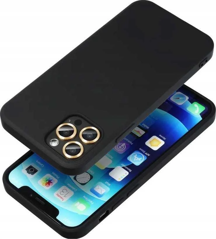 Forcell Oem SILICONE dėklas skirtas Xiaomi POCO M4 Pro 5G / Redmi Note 11T 5G / Redmi Note 11S 5G juodos spalvos