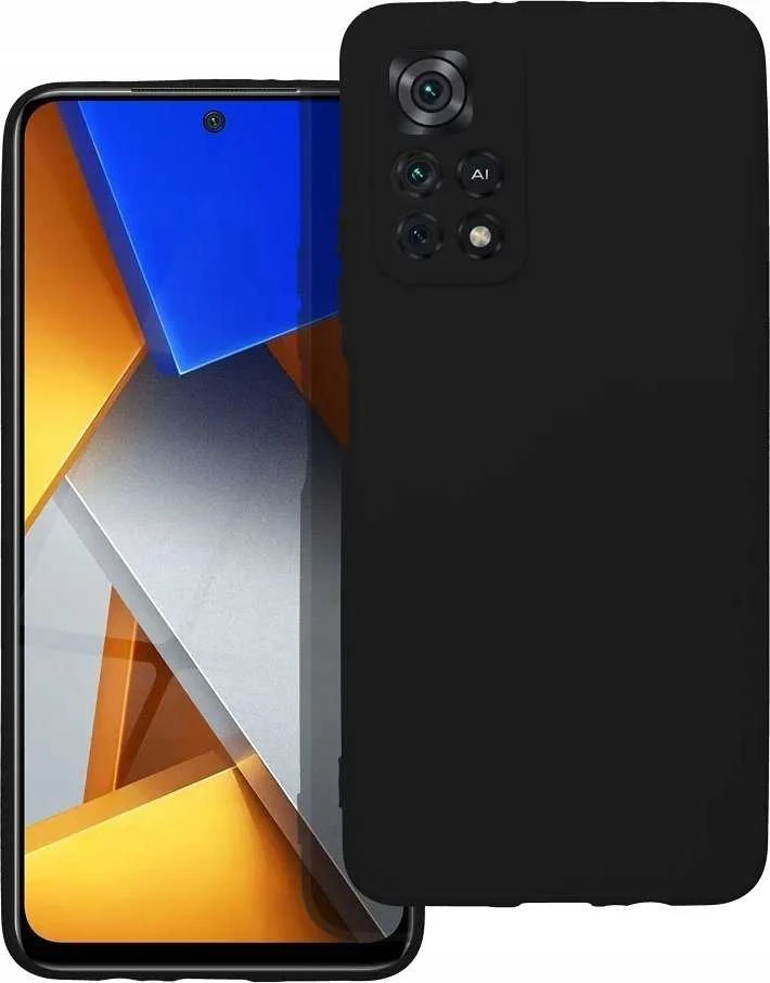 Forcell Oem SILICONE dėklas skirtas Xiaomi POCO M4 Pro 5G / Redmi Note 11T 5G / Redmi Note 11S 5G juodos spalvos