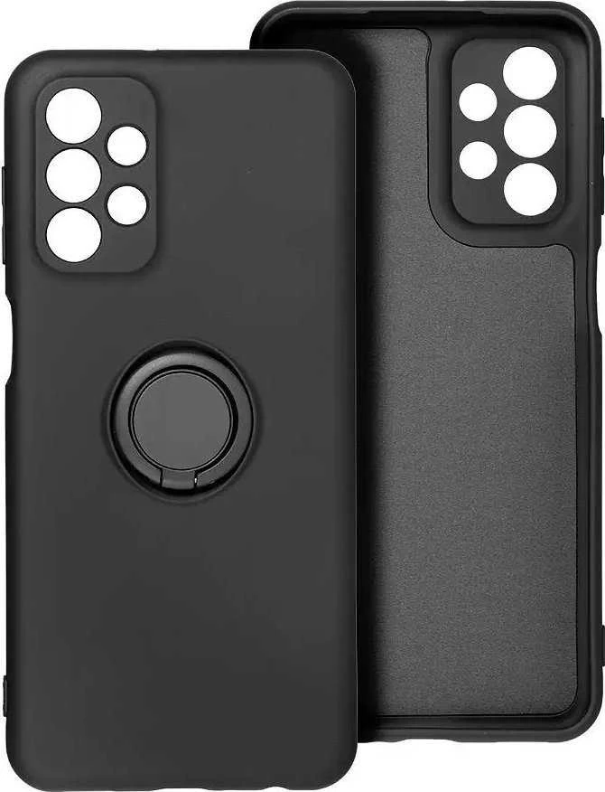 Dėklas Forcell Oem Case for iPhone 12 PRO MAX Silicone Ring juodas
