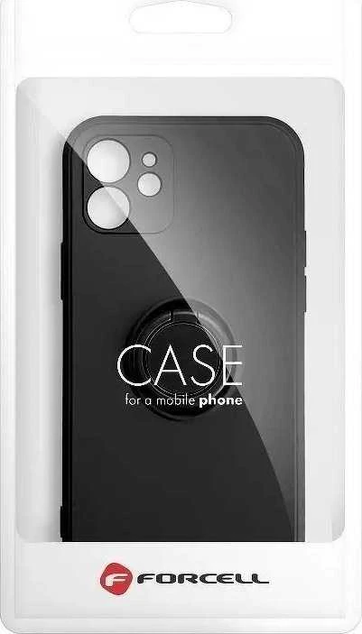 Dėklas Forcell Oem Case for iPhone 12 PRO MAX Silicone Ring juodas