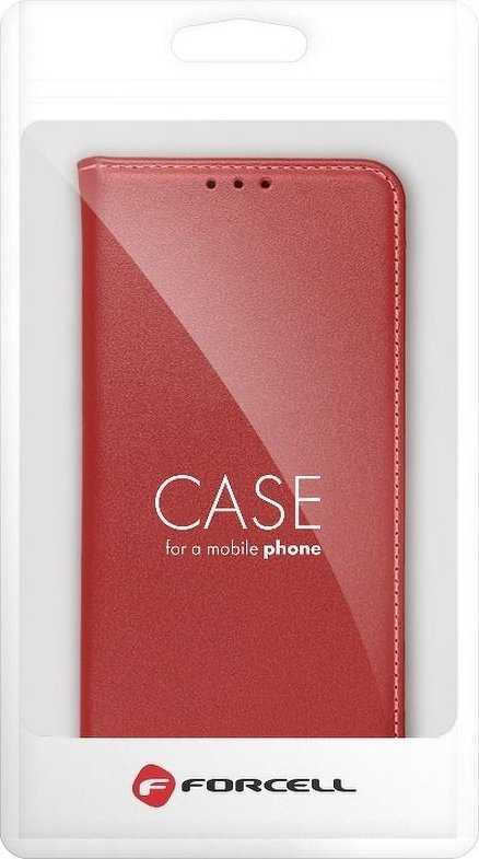 Forcell Oem SMART PRO knygelės tipo telefono dėklas, skirtas „Samsung Galaxy S22 Ultra“ (S908), raudonas
