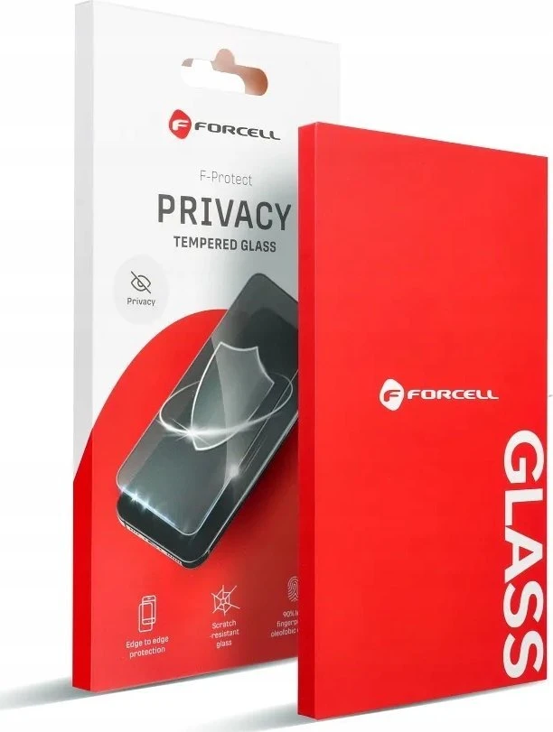 Grūdintas stiklas iPhone 12 / 12 PRO Forcell Privacy Glass juodas