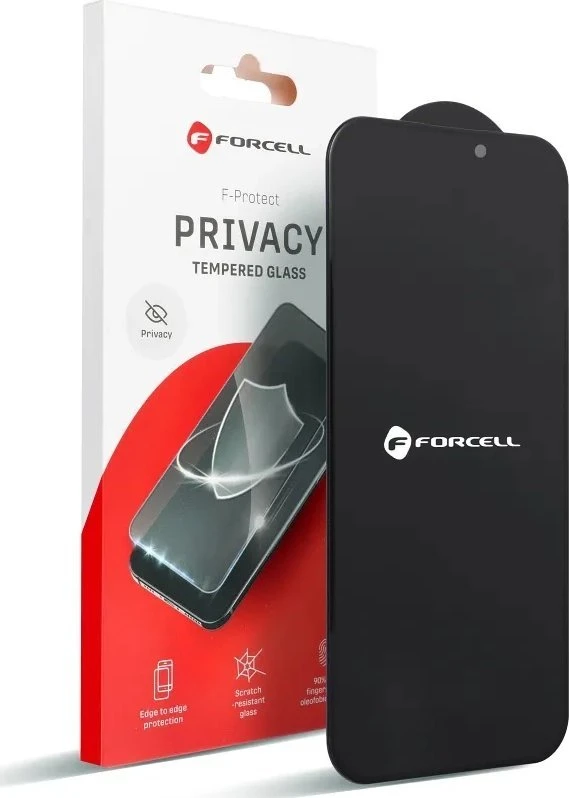Grūdintas stiklas iPhone 12 PRO MAX Forcell Privacy Glass juodas