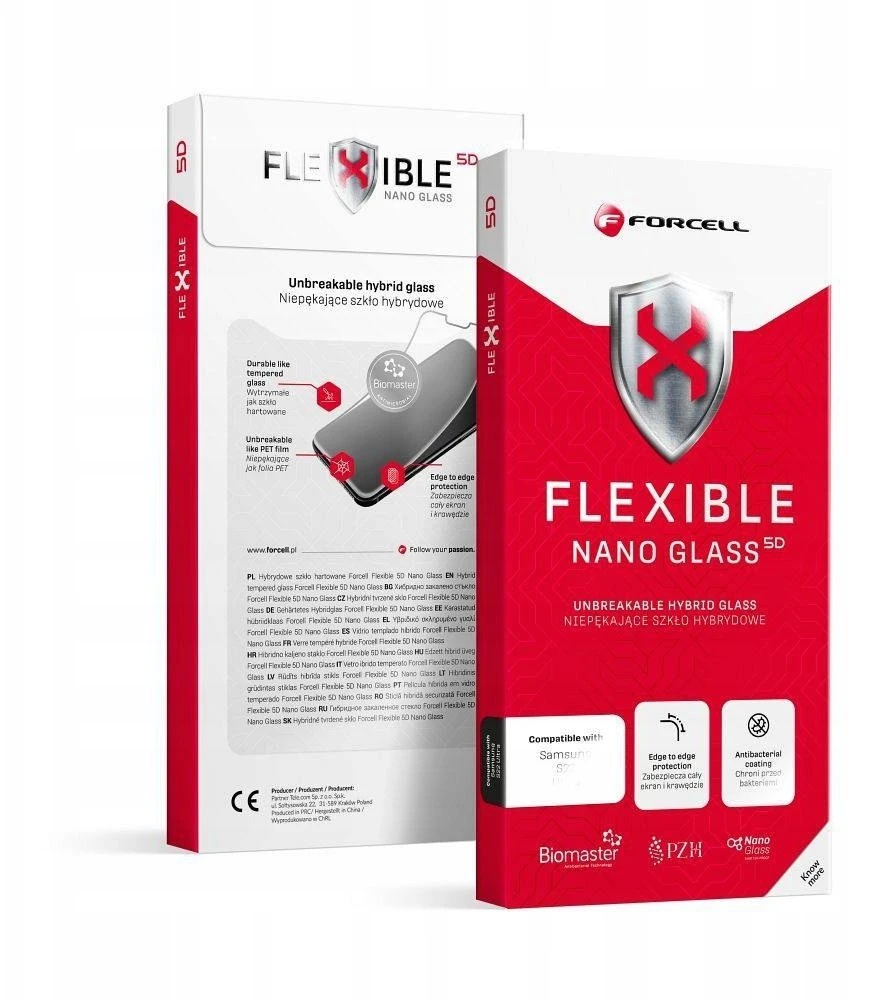 5D hibridinis stiklas, skirtas „Samsung S26 ULTRA Forcell Flexible“ (karšto lenkimo – veikiantis skaitytuvas), juodas
