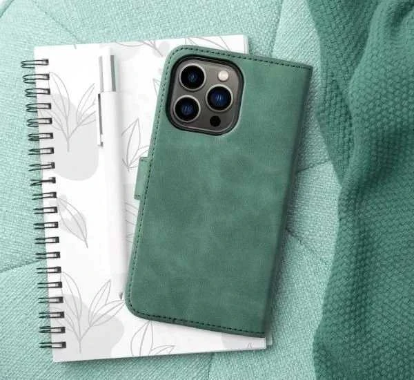 Forcell Oem TENDER Book Dėklas skirtas Xiaomi Mi 11 Lite 5G / Mi 11 Lite LTE ( 4G ) / Mi 11 Lite NE žalios spalvos