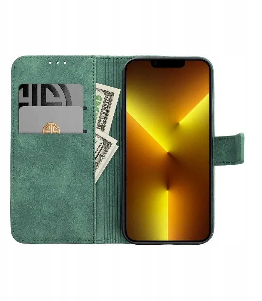 Forcell OEM atverčiamas dėklas iPhone 16e (SE 4 2025) Tender Book žalias