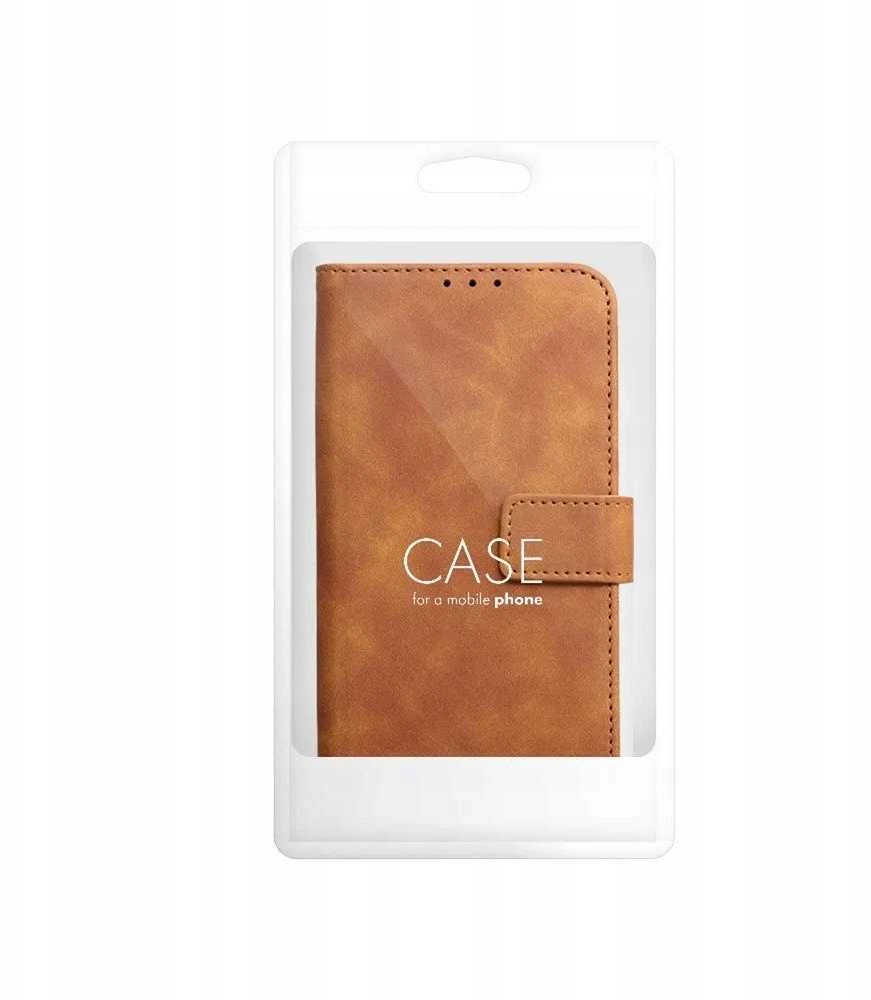 Forcell OEM atverčiamas dėklas iPhone 16e (SE 4 2025) Tender Book ruda