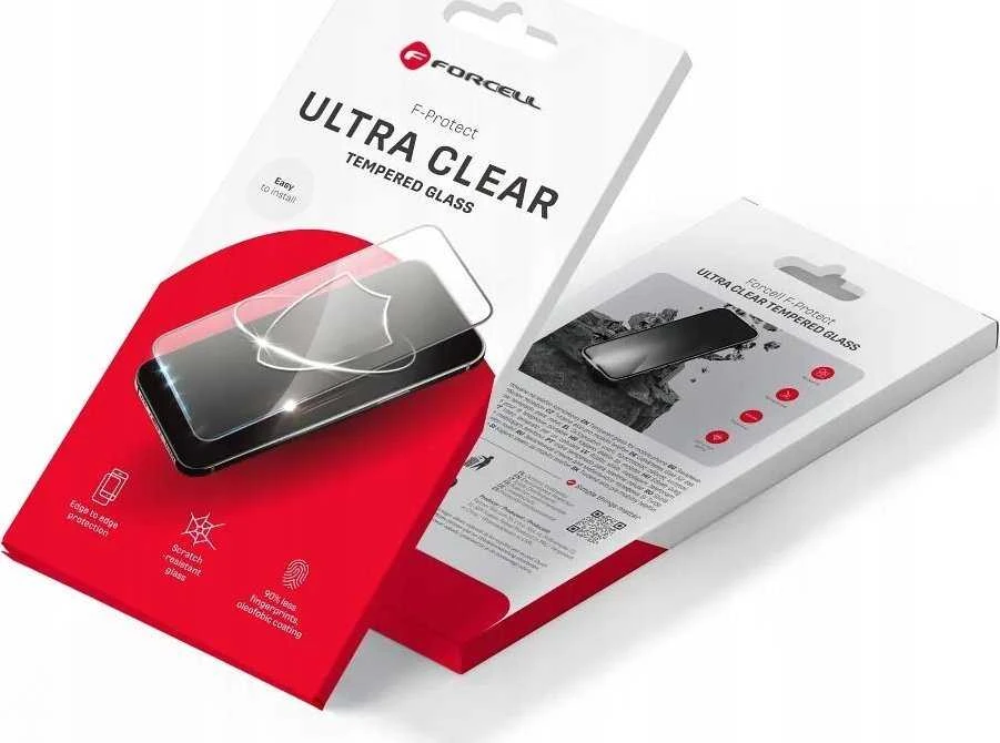 Forcell Ultra Clear Glass - skirtas Xiaomi Redmi 14C juodas