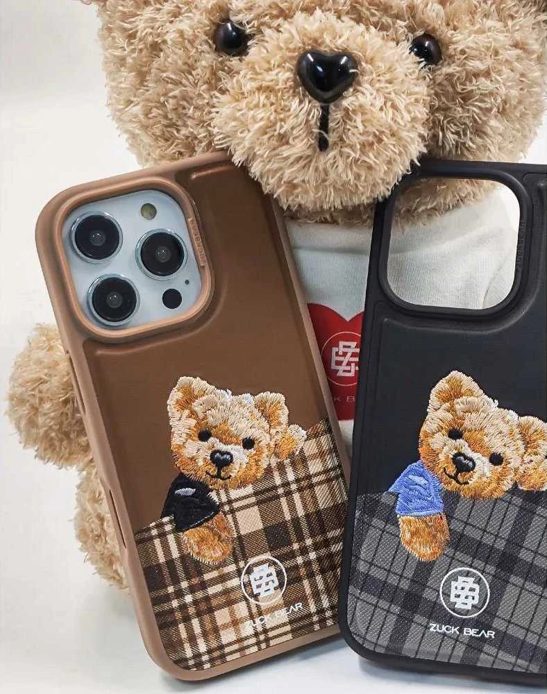 Forcell Inne ZUCK BEAR dėklas DARREN suderinamas su MagSafe 16 šampano spalvos auksiniu