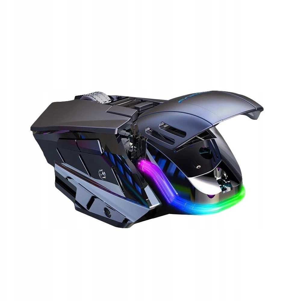 Pelė Forev Forev kompiuterinė žaidimų pelė su laidu pilka FV-507 (37348)