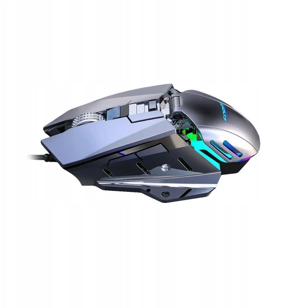Pelė Forev Forev kompiuterinė žaidimų pelė su laidu pilka FV-507 (37348)