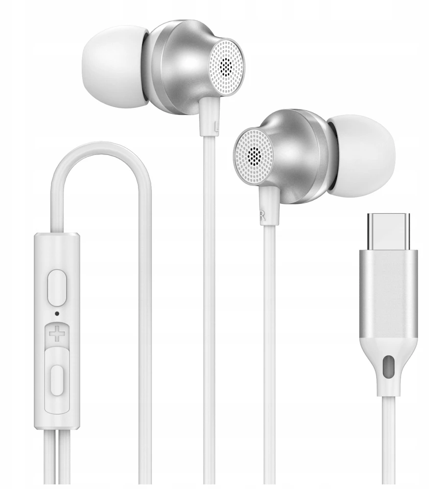 Telforceone Forever su laidu ausinės EP-02 USB-C baltas