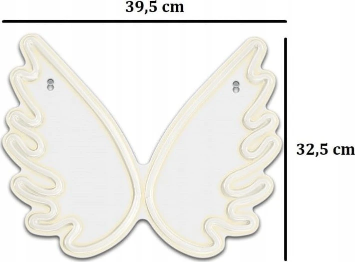 TelForceone Neoniniai PLEXI LED WINGS balti FPNE09X"Forever" šviesiai