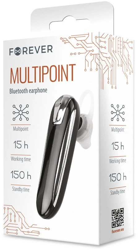 „Forever“ „Bluetooth“ ausinės FBE-01 juodos