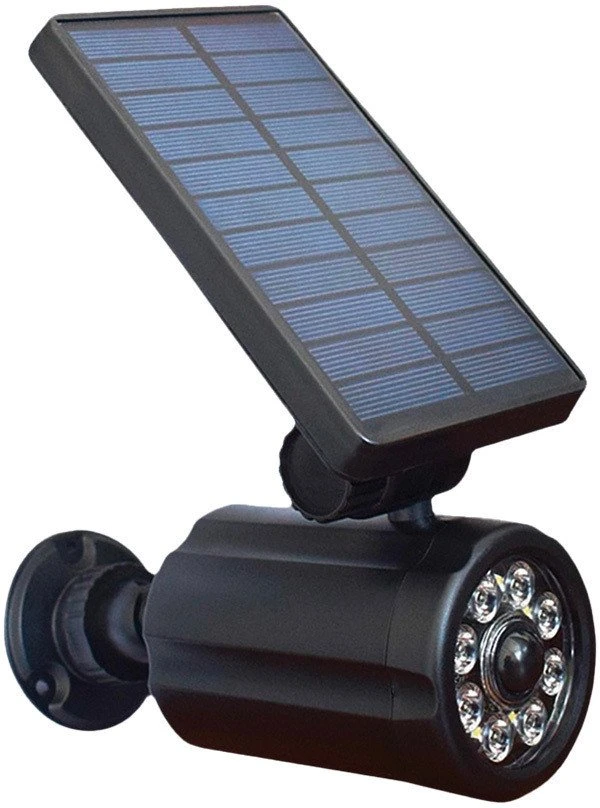 SUNARI saulės lempa LED FLS-25 SMD PIR manekeno kamera 4W 300lm 6000K 1500mAh Li-Ion Forever Light