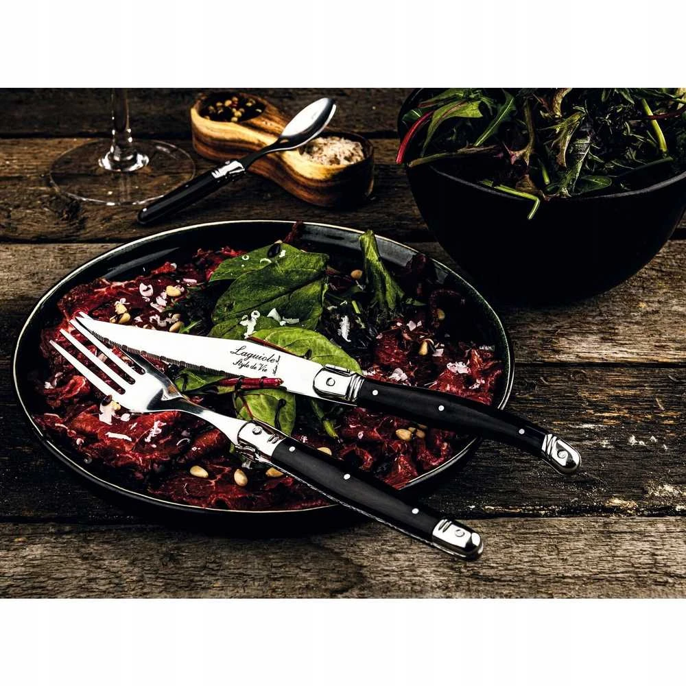Šakutės LAGUIOLE Premium Line by STYLE DE VIE, 6 vnt., juodos