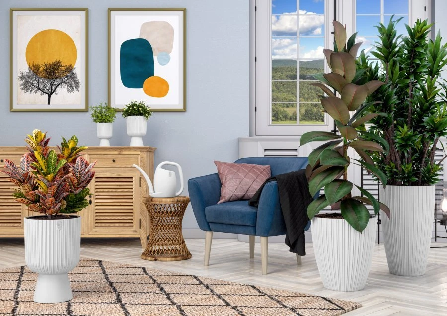 FORM PLASTIC Gėlių vazono forma plastikinė KELI MIKA 5130-014, plastikas, antracito spalvos