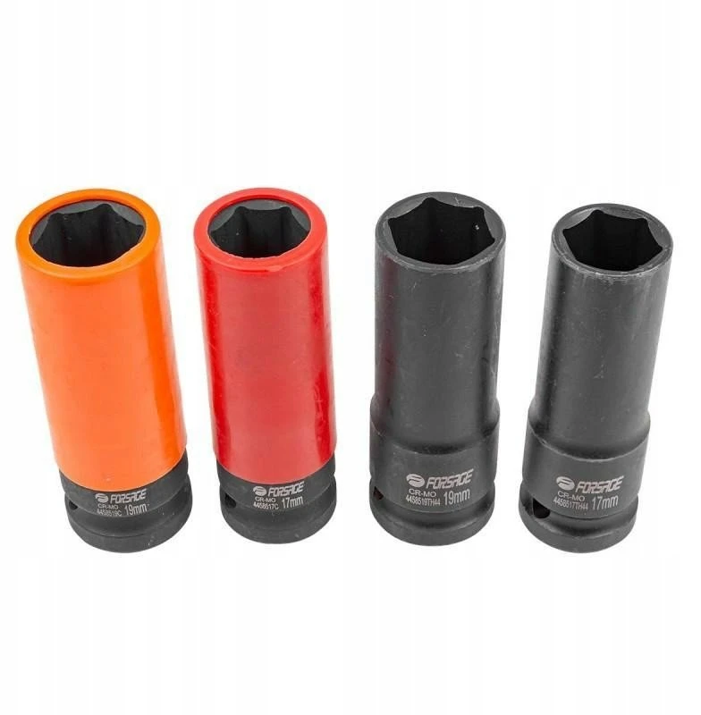 Forsage Plonasienių smūginių antgalių rinkinys 1/2'' (6-kampis) 4 vnt. (17,19+17.19mm)