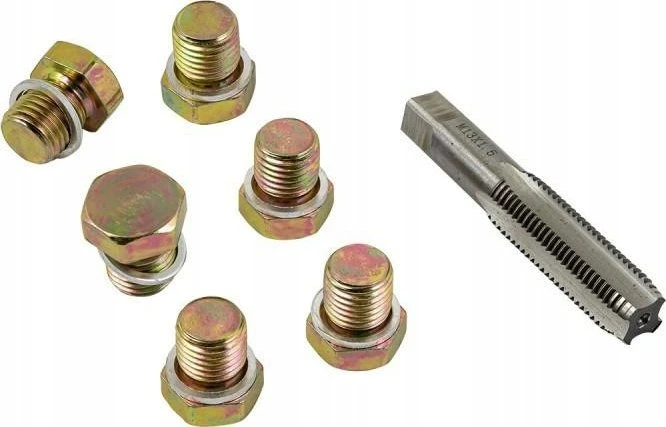 Forsage Alyvos išleidimo angos sriegio regeneravimo rinkinys: M13-1,5 mm (7 vnt.)