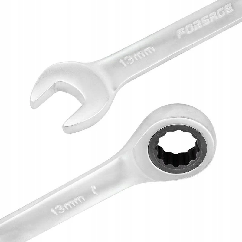 Forsage Atvirų ir žiedinių raktų rinkinys, 27 dalys (6–36 mm), drobėje (4 su reketu)