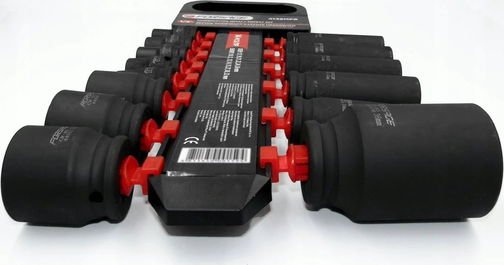 Forsage Smūginių galvučių rinkinys kombi 14 dalių 1/2'' (trumpos: 10-32mm, gilios: 17-36mm)