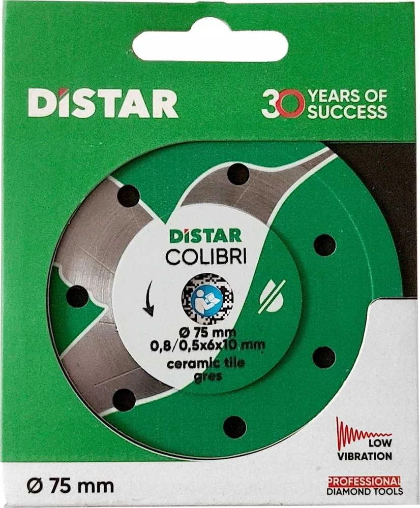 76 mm x 10 mm deimantinis diskas plytelėms Colibri, Distar