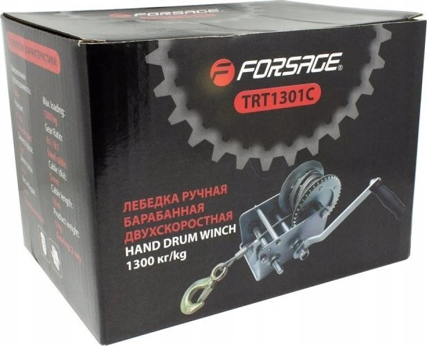 Forsage Dviejų greičių mechaninė būgninė gervė 1300kg
