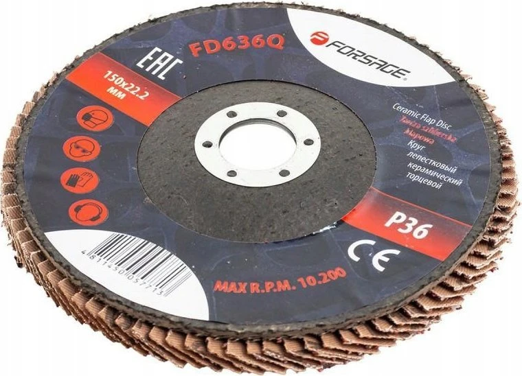 Forsage Flap šlifavimo diskas 150x22,2mm P36