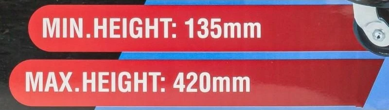 Forsage hidraulinis dirbtuvių domkratas 3t (min. h 135mm, h max 420mm)