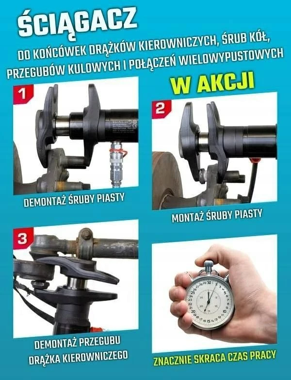 Forsage Hidraulinis traukiklis kaiščiams ir šarnyrams 4,5 t