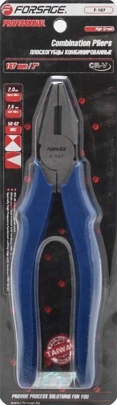 Forsage KOMBINUOTINĖS REPLĖS UNIVERSALIOS REPLĖS 167 MM 7 CR-V (metalo storis: varis - 2,6 mm, plienas - 2 mm) lizdinėje plokštelėje