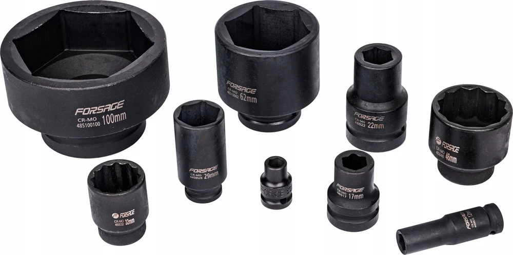 Forsage Nasadka smūginis gili 45mm 1'' (6-kątna)