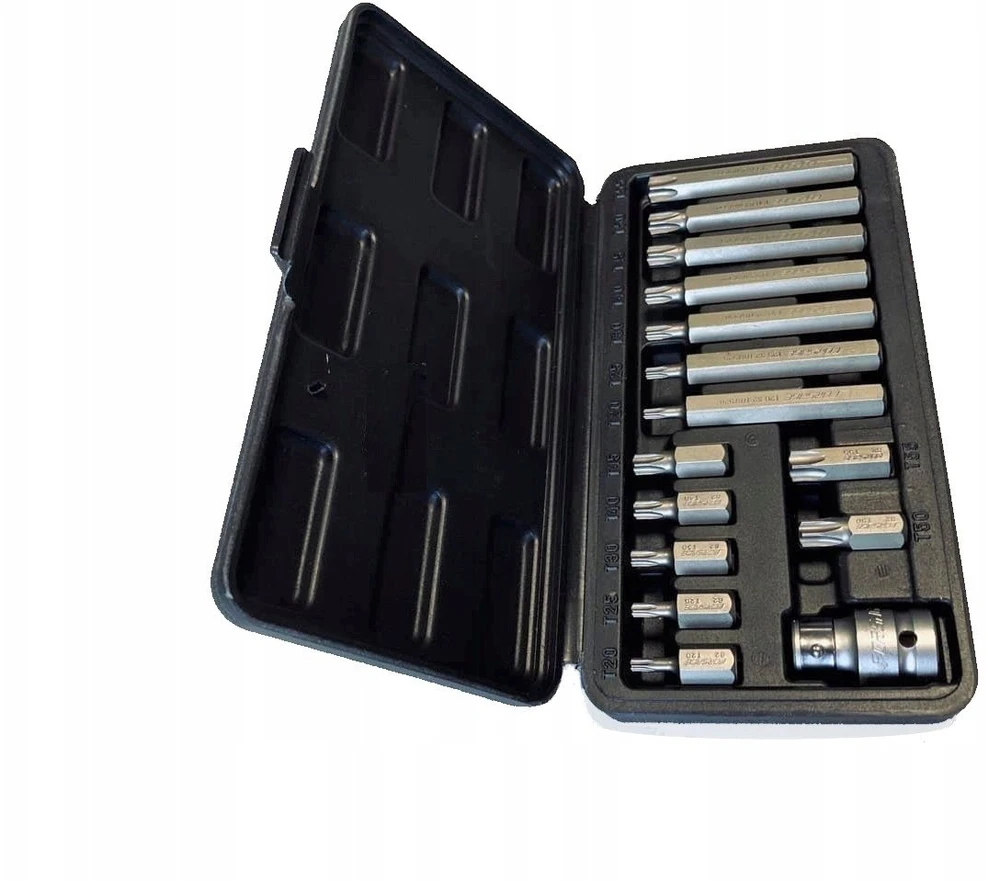 Forsage TORX antgalių rinkinys 15 vnt. El T20-T55 (ilgis: 30/75 mm)