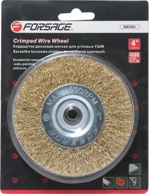 Forsage Minkštas kampinis diskinis šepetys šlifuokliui 150mm