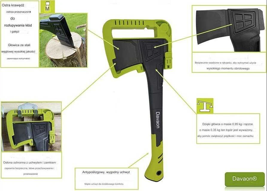 Forte Davaon Pro 46 cm kirvis malkoms skaldyti