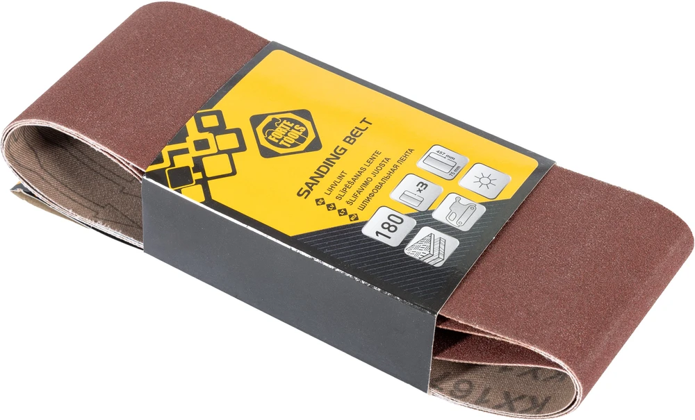 „Forte Tools“ begalinis diržas 75x457 Nr. 180, 3 vnt. pėdos